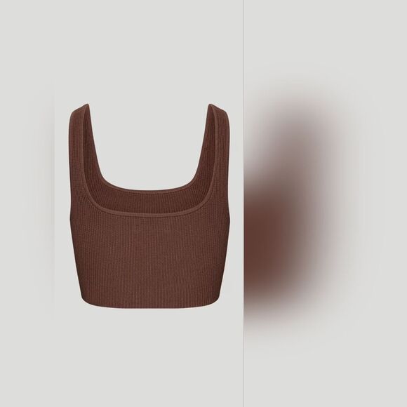 NWOT Babaton Sculpt Knit Squareneck Cropped Tank Aritzia Size 2XL Plus - Picture 3 of 8